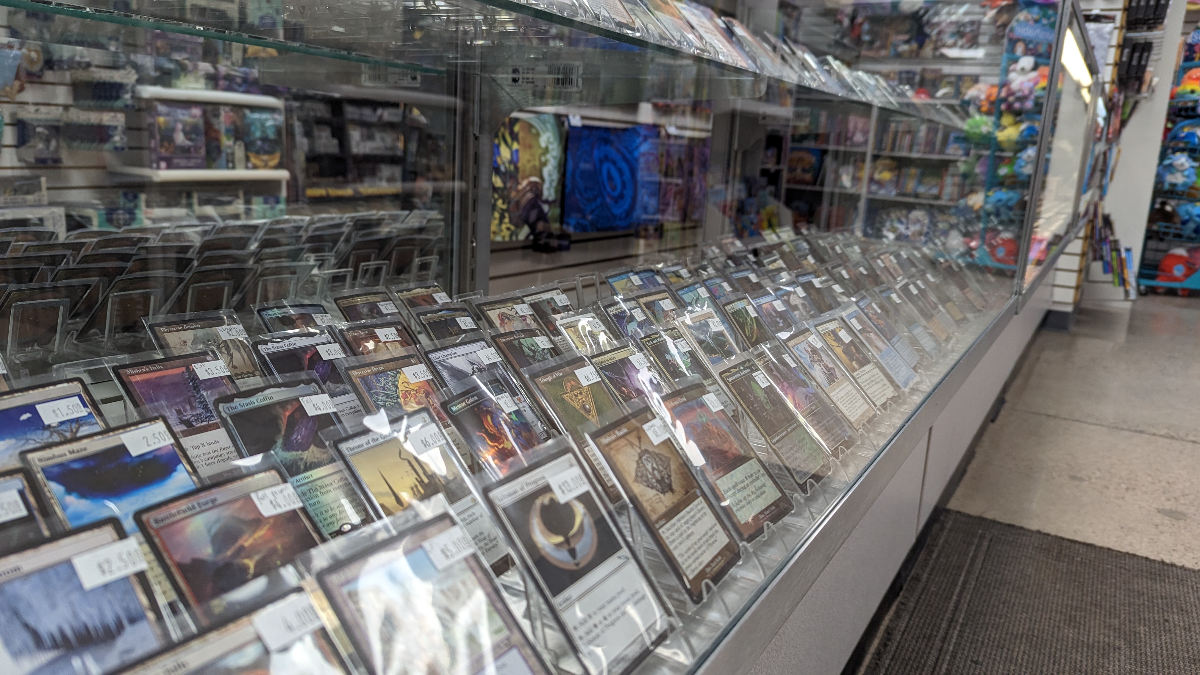Rows of Magic: the Gathering singles