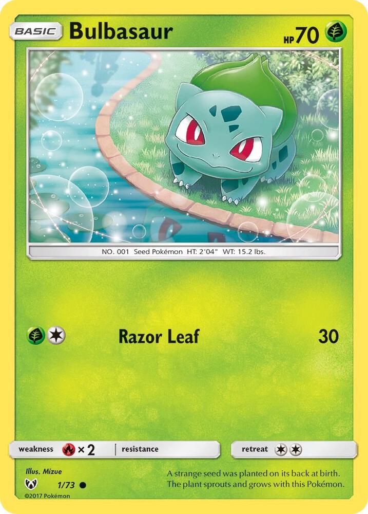 bulbasaur pokemon card