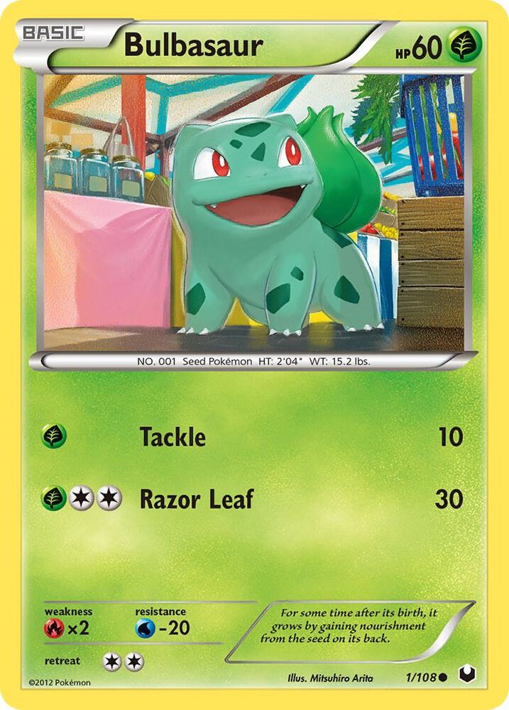 bulbasaur pokemon card
