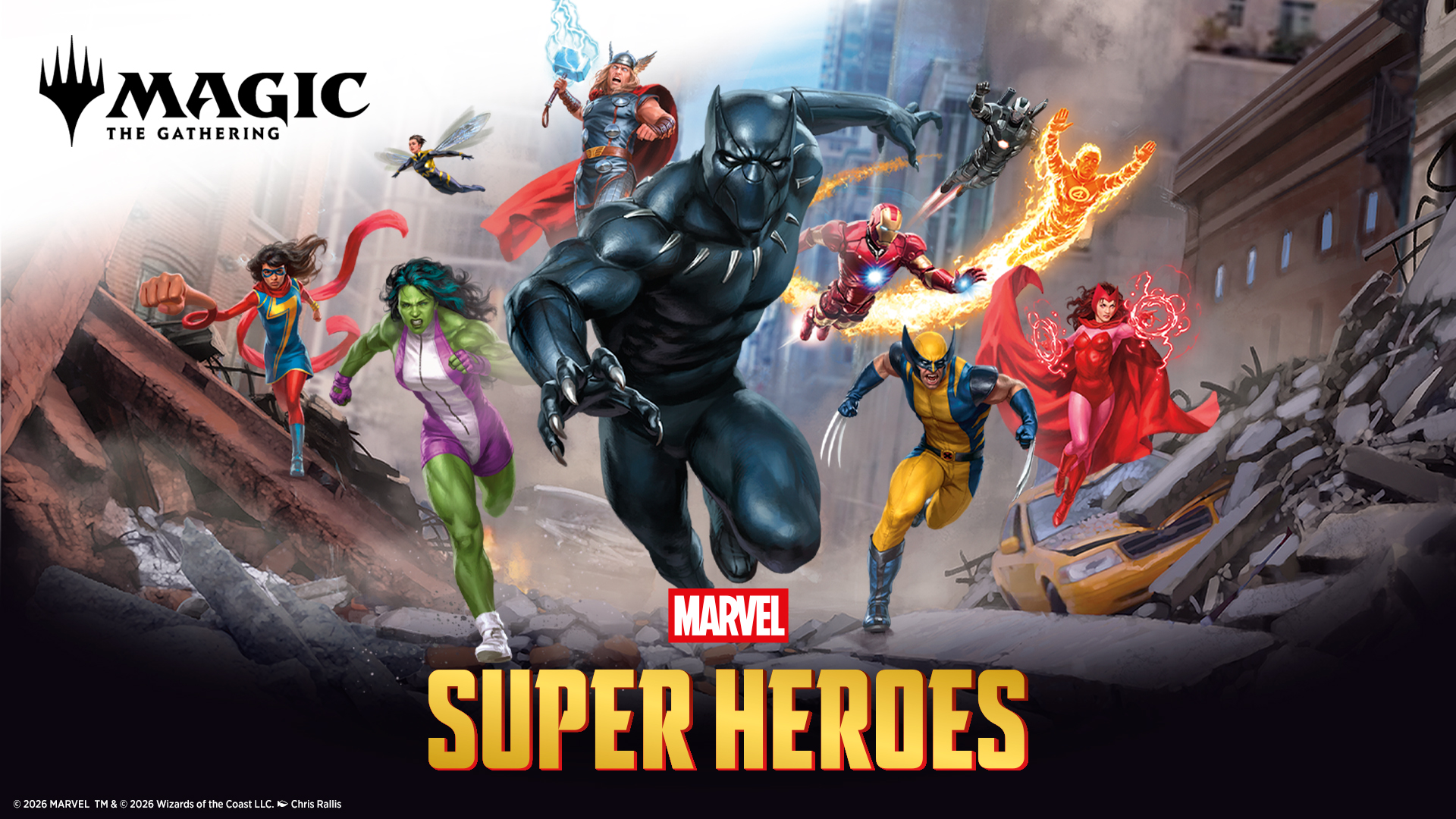 FNM Booster Draft: Marvel Super Heroes show image